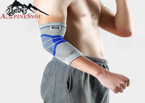 จีน Silica Gel Antiskid ข้อศอกกีฬา Elbow Protector ถักผ้า SML Size ผู้ผลิต
